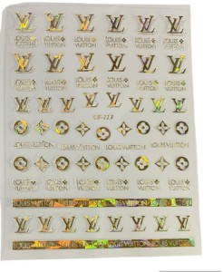 glam more louis vuittion golden color branded nail sticker - Price in  India, Buy glam more louis vuittion golden color branded nail sticker  Online In India, Reviews, Ratings & Features