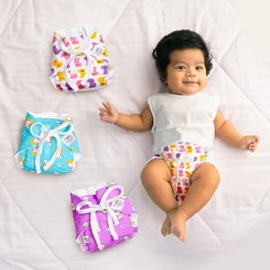 DryFeel Langot for Newborn Baby | Premium Cotton Padding | 0 - 9M| upto 5kg 3pc