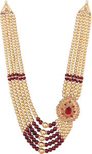 radhe creation Pearl Necklace Jewellery for Groom Dulha Moti Mala