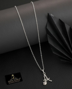 Unisilver necklace with letter pendant online