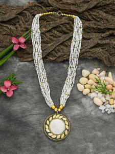 Small white sales beads necklace