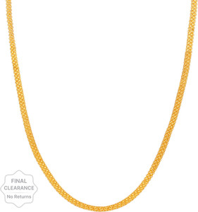 Fashion Frill Fashionable Golden Chain For Boys Criss Cross