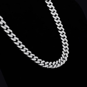 Adoxy Hip Hop Mc Stan Cuban Chain Diamonds Plated Men Jewellery Pearl  Silver Plated Alloy Chain Price in India - Buy Adoxy Hip Hop Mc Stan Cuban  Chain Diamonds Plated Men Jewellery