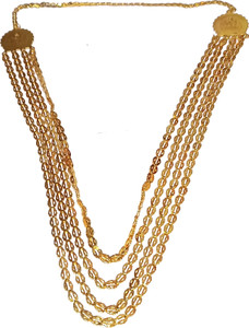 Adhira s Maharashtrian four Layer Pohe Haar poha necklace in golden Gold plated Plated Alloy Chain Price in India Buy Adhira s Maharashtrian four Layer Pohe Haar poha necklace in golden Gold plated Pl...