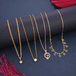 BOUNCER Gold plated Plated Alloy Necklace Price in India Buy