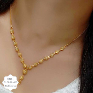 Jewel WORLD Gold plated Plated Alloy Necklace Set Price in India