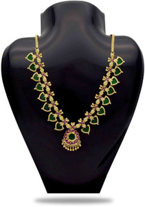 Kollam Supreme Kerala Traditional Palakka Necklace Gold plated Plated Alloy Necklace Price in India Buy Kollam Supreme Kerala Traditional Palakka Necklace Gold plated Plated Alloy Necklace Online at B...