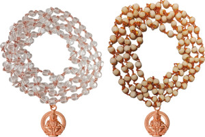Sri Yagnaa Spatika Mala with Tulasi Mala for Ayyappa Mala Dharan - Ayyappa  Mala Set - Crystal Wood Chain Price in India - Buy Sri Yagnaa Spatika Mala  with Tulasi Mala for
