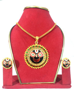 Sahelistore Jagannath necklace Jewellery set Pearl Gold plated Plated Alloy Necklace Set Price in India Buy Sahelistore Jagannath necklace Jewellery set Pearl Gold plated Plated Alloy Necklace Set Onl...