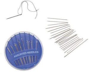 manrish Pack Of 50 Assorted Compact Needles,Cutter&Threader for