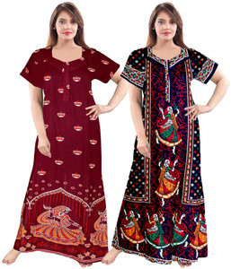 Flipkart ladies cotton nighties shop