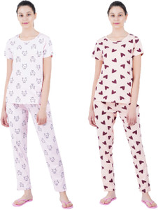 Sevnix Girls Printed Multicolor Night Suit Set Price in India Buy Sevnix Girls Printed Multicolor Night Suit Set at Flipkart Night Suit Set