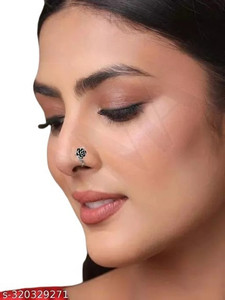 Creative Universal Black Silver Plated Metal Nose Ring Set Price in India Buy Creative Universal Black Silver Plated Metal Nose Ring Set Online at Best Prices in India Flipkart