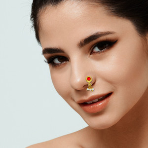 SheCARIO Gold plated Plated Alloy Nose Stud Price in India Buy