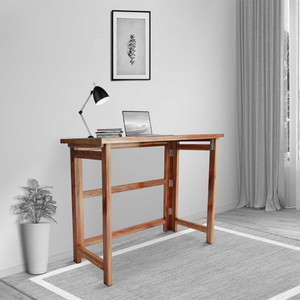 FURNITUREHUB Wooden Folding Study Table Laptop PC Writing