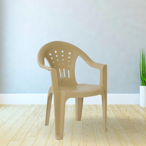 homezy Maxima Plastic Armchair for Home Strong Sturdy Chair
