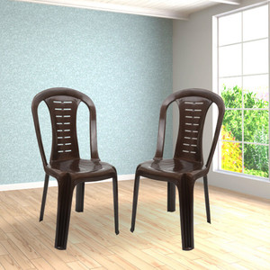 ITALICA Plastic Chair Glossy Finish Chair For Home Perfect for