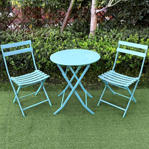 Metal folding table and chair set store