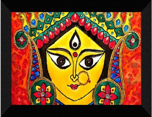 Easy Durga Maa Drawing with Acrylic Paint | Line Illustration - YouTube-saigonsouth.com.vn