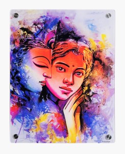 ReverseWheel Lord Buddha Multicolor Painting Printed on Canvas