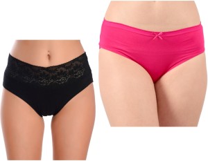 Comfy Stella Women Hipster Black, Pink Panty - Buy Comfy Stella Women  Hipster Black, Pink Panty Online at Best Prices in India