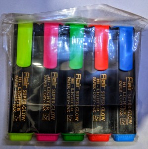 Globox Highlighter 4 color Green/Pink/Yellow/Lilac İşaretmele Pen