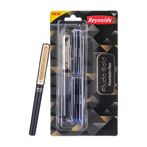 Trimax Gold Blue Roller Gel Pen