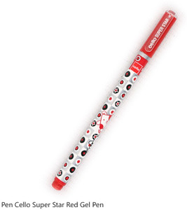 Super Star Gel Pen Pack of 20 Red Cello