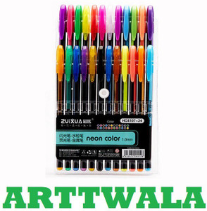Neon glitter 2025 gel pens