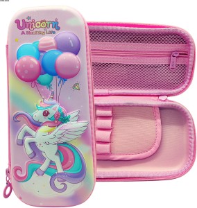 MJKART Pencil Case Unicorn Art EVA Pencil Box - Pouch