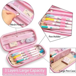 ARB UNICORN BIG PENCIL POUCHES WITH MULTIPOCKETED. ZIPPER CLOSER