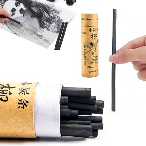 10 Pcs Willow Charcoal Sticks Drawing Sketch Black Charcoal Fine