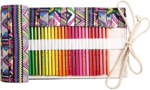  Rollup Color Pencils Bag Pencil case Colored Pencils