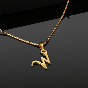 Estele Intital W Letter Pendant for Women Gold plated Alloy
