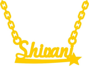 Vermagallery Shivani Star Customized Name pendant Brass Gold plated Brass Pendant Price in India Buy Vermagallery Shivani Star Customized Name pendant Brass Gold plated Brass Pendant Online at Best Pr...