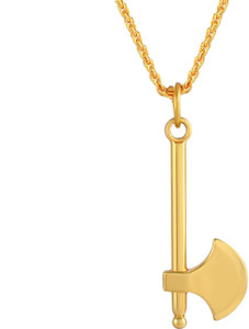 Gold axe pendant hot sale