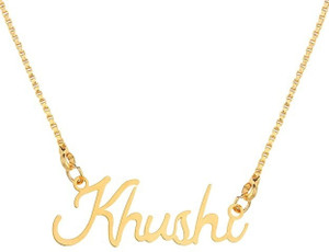 Vermagallery Khushi Design Gold plated Brass Pendant Price in