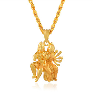 Shiva parvati clearance gold pendant
