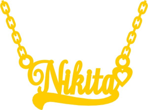 Vermagallery Nikita Customized Name Pendant Brass Pendant Price in India Buy Vermagallery Nikita Customized Name Pendant Brass Pendant Online at Best Prices in India Flipkart