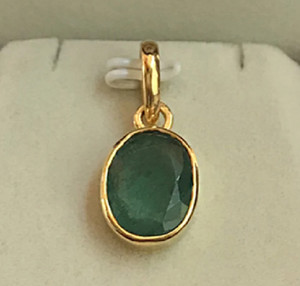 ceylonmines emerald panna gemstone pendant stone for men women