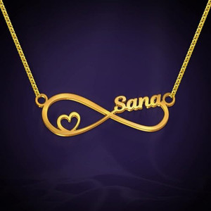Idiotic World Customized SANA Infinity Name Gold plated Brass