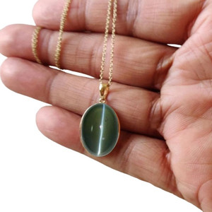 Cats eye gemstone necklace sale