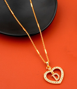 Jewel WORLD D name letter Diamond Pendant locket chain for girls women Gold plated Beads Alloy Price in India Buy Jewel WORLD D name letter Diamond Pendant locket chain for girls