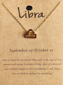 Libra zodiac sign pendant cheap