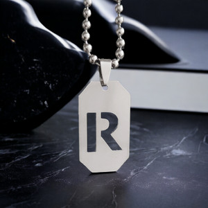 M Men Style Initial R Letter Necklace Personalized Letter Charm Pendant Jewelry Gift Sterling Silver Stainless Steel Pendant Price in India Buy M Men Style Initial R Letter Necklace Personalized Lette...