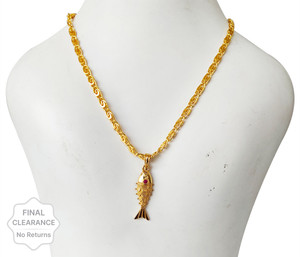 Gold chain fish design hot sale