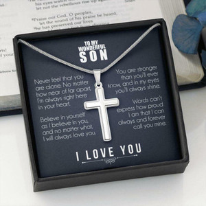 Necklace for cheap son from mom