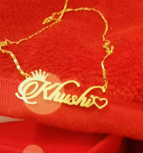 Khushi name locket gold sale