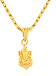 PYR Fashion Simple Chain with Pendant Lord Ganesha Locket Ganpati Ganesh ji Maharaj Gold plated Alloy Pendant Set Price in India Buy PYR Fashion Simple Chain with Pendant Lord Ganesha Locket Ganpati