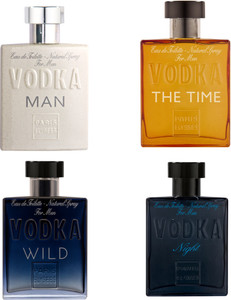 Buy Paris Elysees Vodka Collection Combo Pack of 4 for Men 100ml